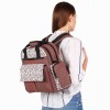 Alameda Convertible Diaper Bag Backpack with Nappy Mat and Bottle Holder - Brown